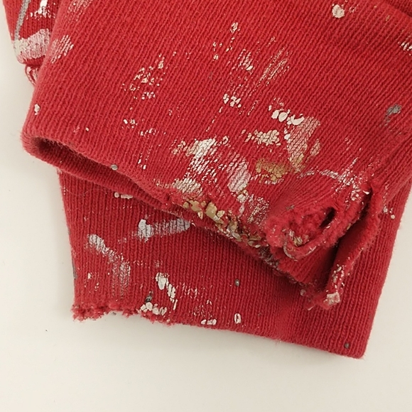 Thrashed Paint Splatter Sweatshirt Vintag Champion - Picture 4 of 8